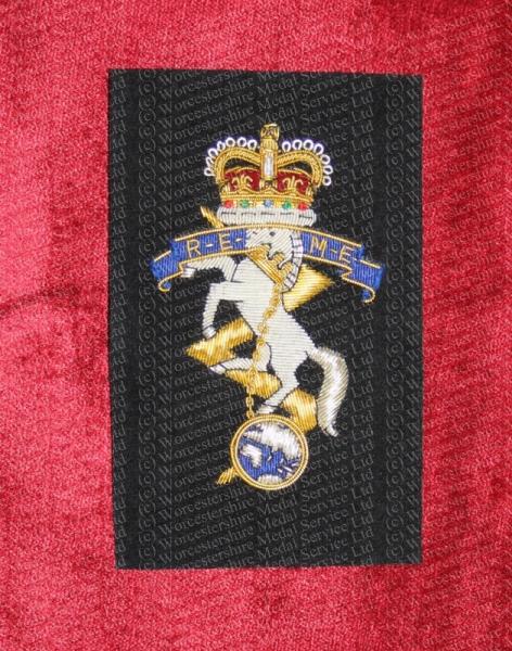 Worcestershire Medal Service: REME (square) Wire Blazer Badge