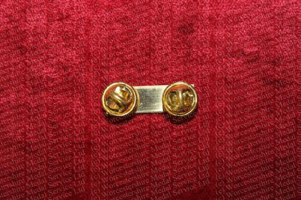 Worcestershire Medal Service: Ribbon Brooch 1 Space - Stud