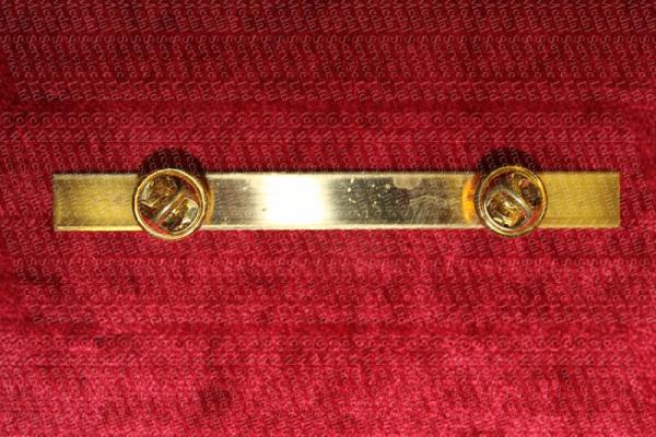 Worcestershire Medal Service: Ribbon Brooch 3 Space - Stud