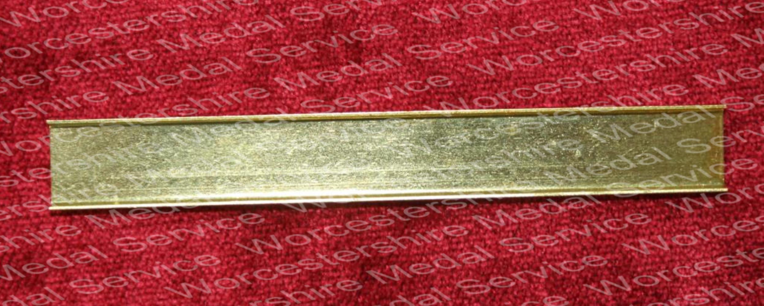 Worcestershire Medal Service: Metal Strip - 3 space