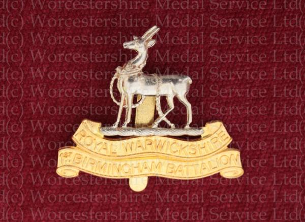 Worcestershire Medal Service: 1st Bham Pals R.Warks. Regt