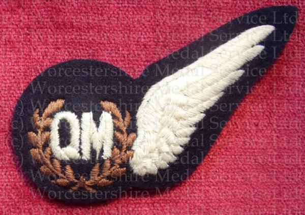Worcestershire Medal Service: RAF Half Wings - QM