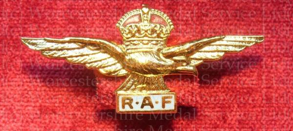 Worcestershire Medal Service: RAF Sweethearts brooch
