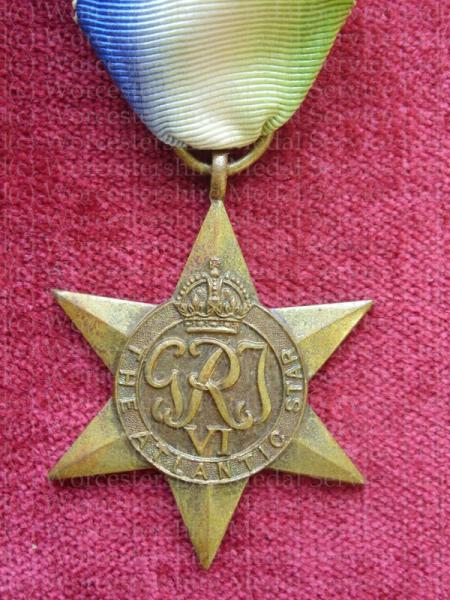 Worcestershire Medal Service: Atlantic Star (original)