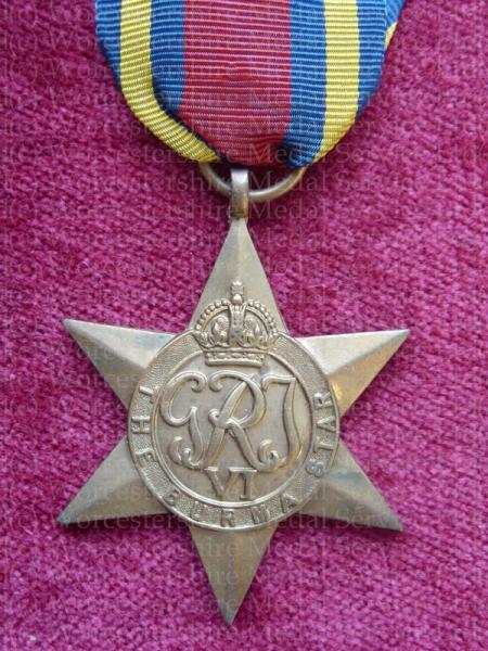 Worcestershire Medal Service: Burma Star