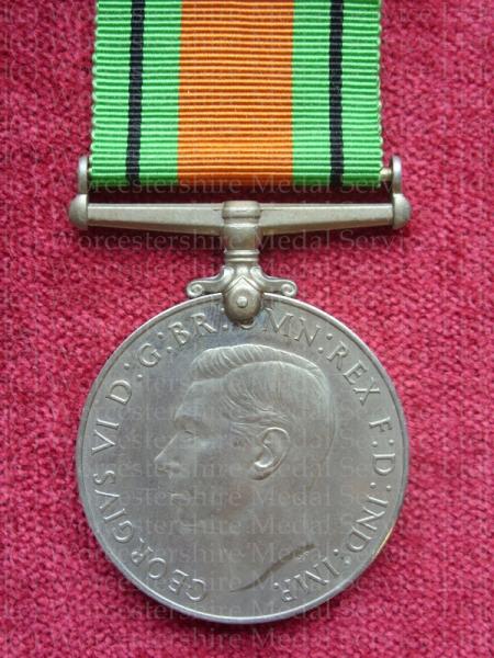 Worcestershire Medal Service: Defence Medal (original)