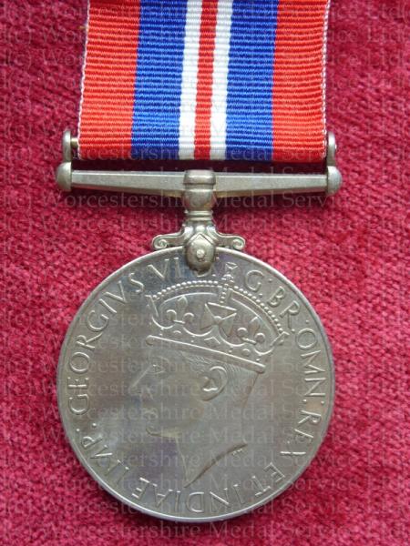Worcestershire Medal Service: War Medal 1939-45 (original)