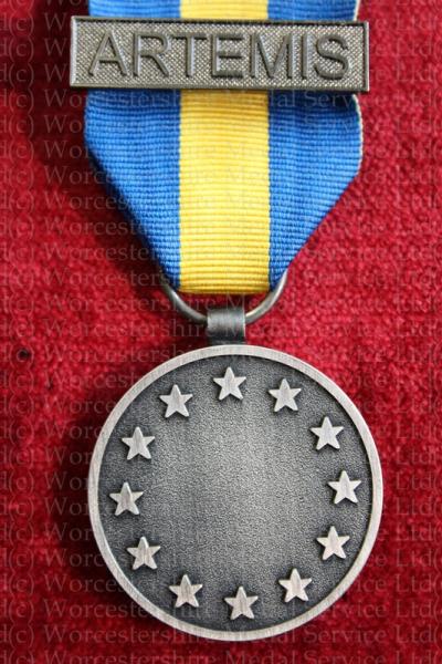 Worcestershire Medal Service: EU - ESDP Medal with Artemis clasp
