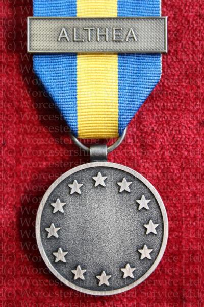 Worcestershire Medal Service: EU - ESDP Medal with Althea clasp