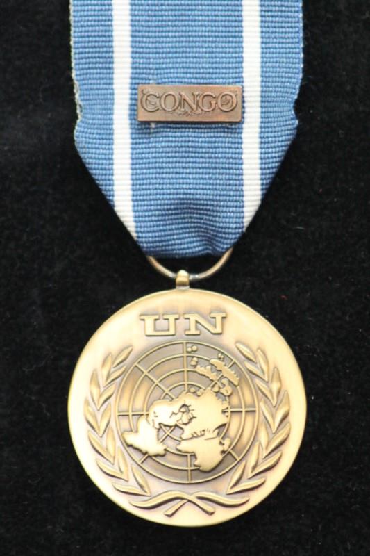 Worcestershire Medal Service: UN - Congo (ONUC 1) with Clasp Congo
