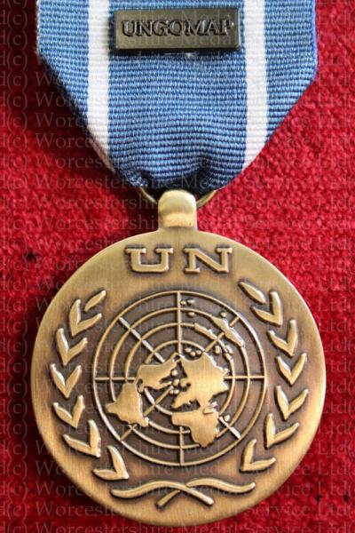 Worcestershire Medal Service: UN - Afganistan UNTSO (clasp UNGOMAP)