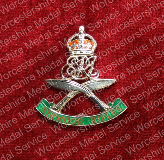 Worcestershire Medal Service: Brooch Sirmoor Rifles