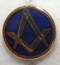 Worcestershire Medal Service: Craft Square & Compass Enamelled Lapel Pin
