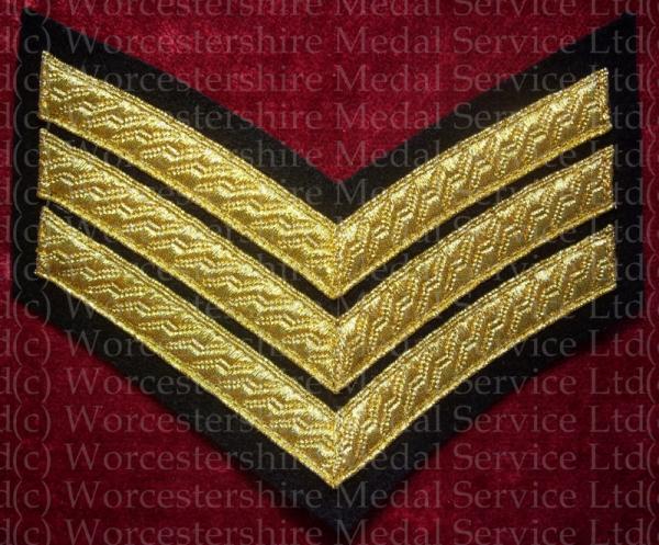 Worcestershire Medal Service: Three Stripes (Black)