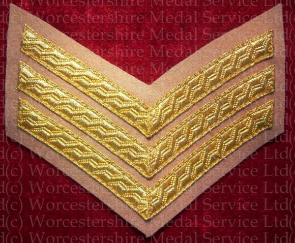 Worcestershire Medal Service: Three Stripes (Buff)