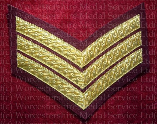 Worcestershire Medal Service: Three Stripes (Maroon)