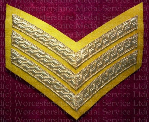 Worcestershire Medal Service: Three Stripes (Yellow)