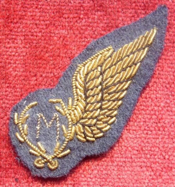 Worcestershire Medal Service: Half Wing - M