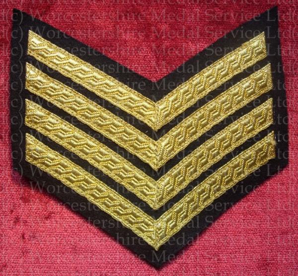 Worcestershire Medal Service: Four Stripes (Black) (Drum Major)