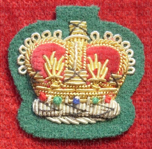 Worcestershire Medal Service: Crown ?'' - S/Sgt (Green)
