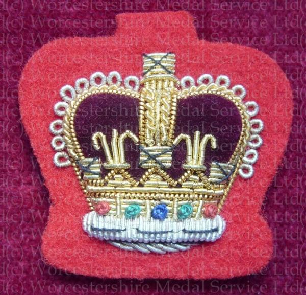 Worcestershire Medal Service: Crown 1'' - WO2 (Red)
