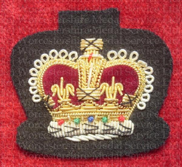 Worcestershire Medal Service: Crown 1'' - WO2 (Black)