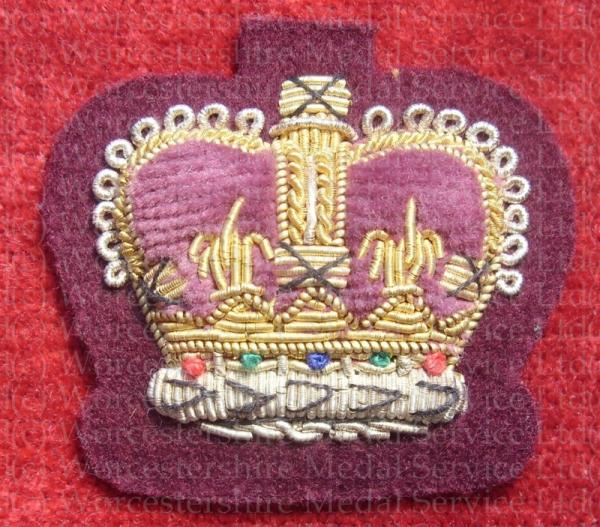 Worcestershire Medal Service: Crown 1'' - WO2 (Maroon)