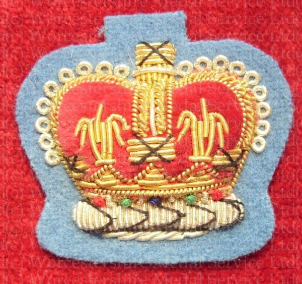 Worcestershire Medal Service: Crown 1'' - WO2 (Pompadour Blue)