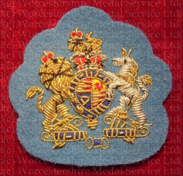 Worcestershire Medal Service: WO1 Royal Arms (Pompadour Blue)