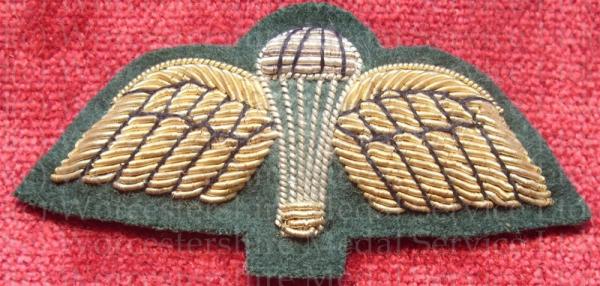 Worcestershire Medal Service: Para Wings (Commando Green)