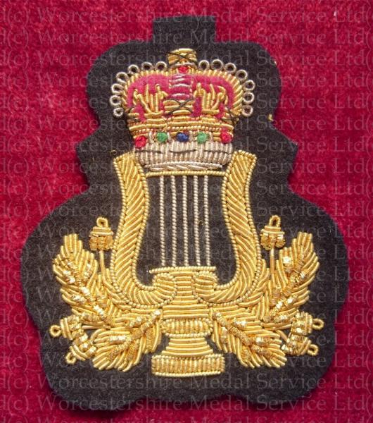 Worcestershire Medal Service: Crown & Lyre on Navy