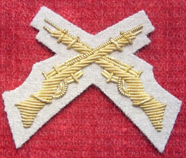 Worcestershire Medal Service: Crossed Rifles (Grebe Grey)
