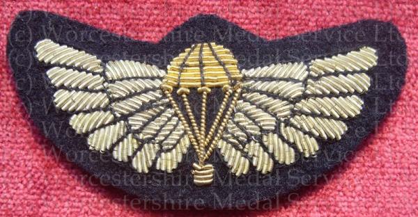 Worcestershire Medal Service: SAS Parachute & Wings (Silver for Soldiers) Navy