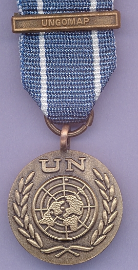 UN - Afghanistan  UNTSO (clasp UNGOMAP) Miniature Medal