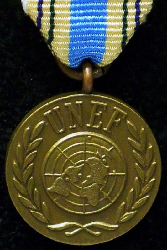 UN - UNEF 1 (Egypt, Israel) 1956-67 Miniature Medal