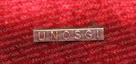 Worcestershire Medal Service: UN Clasp - UNOSGI