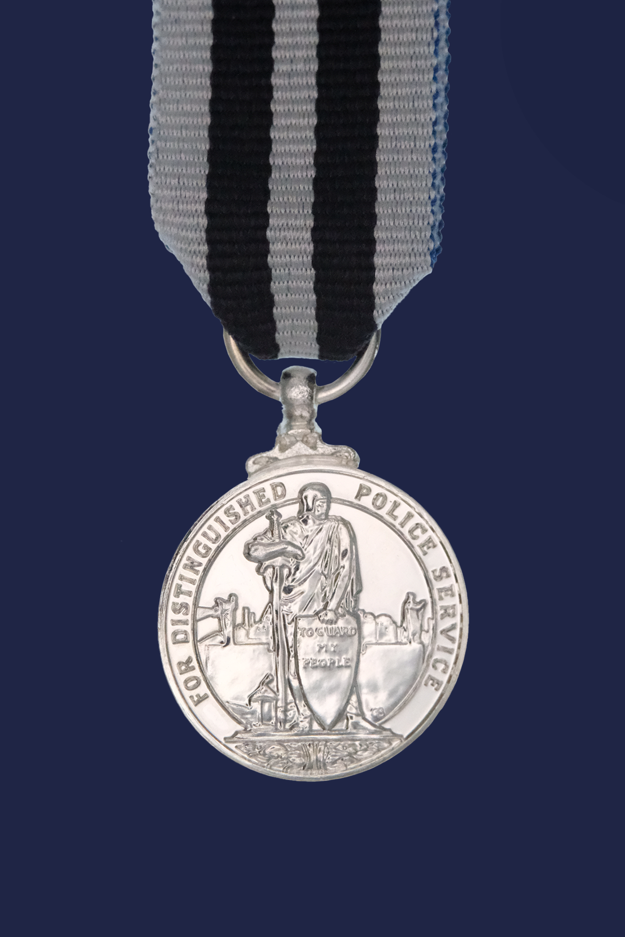 King's Police Medal - CIIIR Miniature Medal