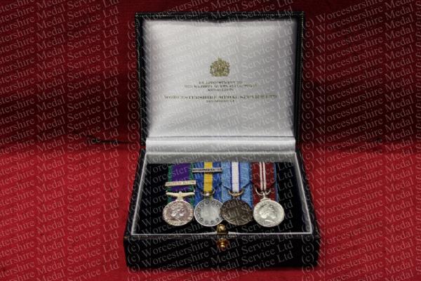 Worcestershire Medal Service: Miniature Medal Case 1- 5