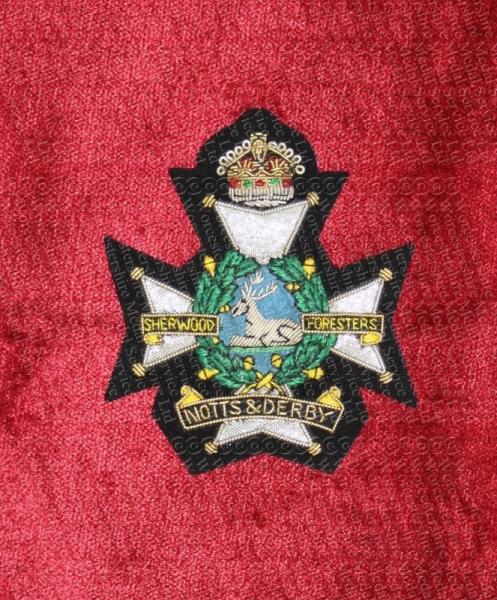 Worcestershire Medal Service: Sherwood Foresters Balzer Badge Kings Crown