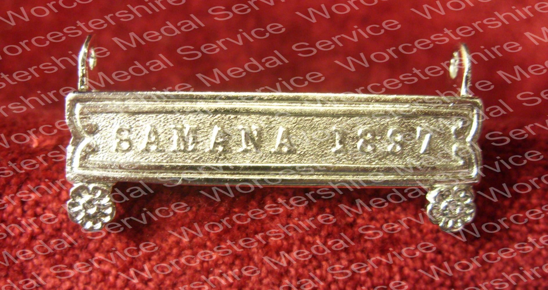 Worcestershire Medal Service: Clasp - Samana 1897