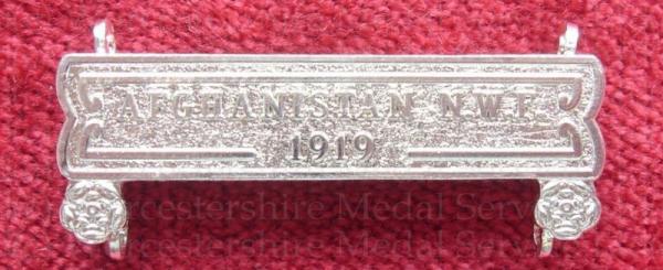 Worcestershire Medal Service: Clasp - Afghanistan NWF 1919