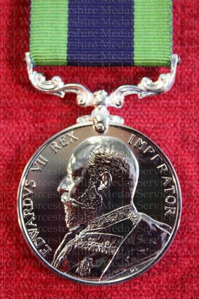 Worcestershire Medal Service: India General Service Medal 1908-35 (EVII 1908-1910)