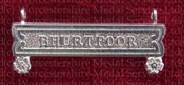 Worcestershire Medal Service: Clasp - Bhurtpoor