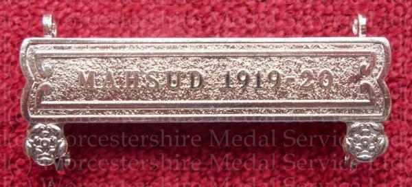 Worcestershire Medal Service: Clasp - Mahsud 1919-20