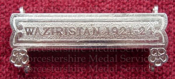 Worcestershire Medal Service: Clasp - Waziristan 1921-24