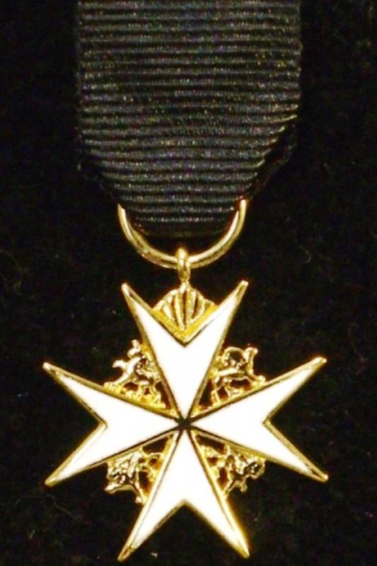 Worcestershire Medal Service: Order of St John Gilt (Grand Cross/Justice) Miniature