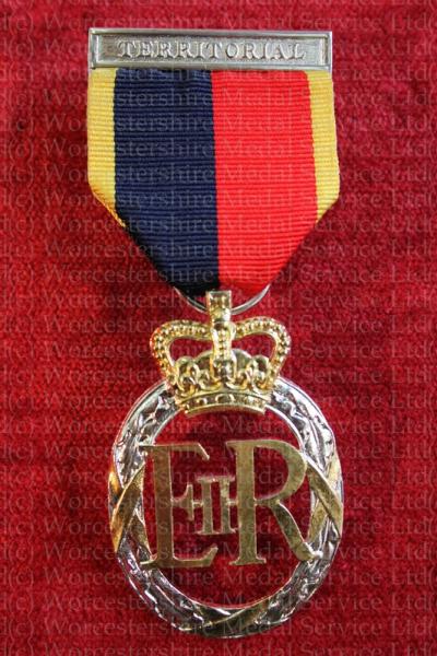 Worcestershire Medal Service: Territorial Decoration EIIR (HAC)