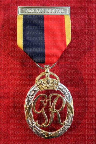 Worcestershire Medal Service: Territorial Decoration GVI (HAC)