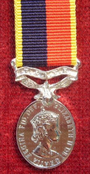 T&AVR Efficiency Medal EIIR (HAC) Miniature Medal