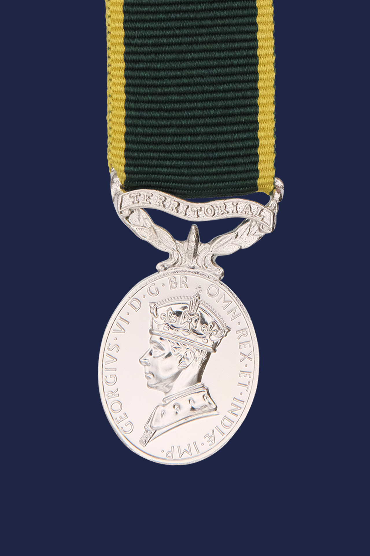 Efficiency Medal (Territorial) - GVI Miniature Medal